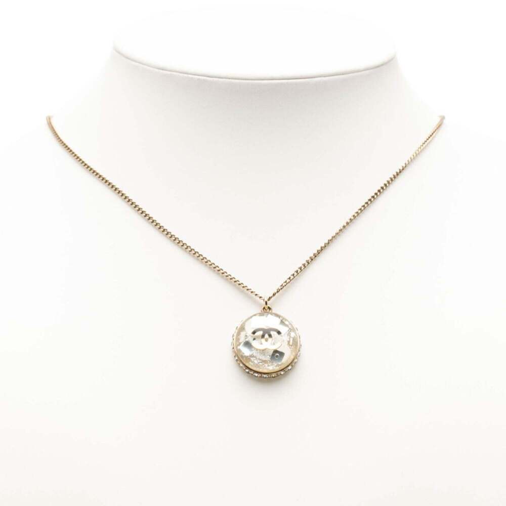 CHANEL Gold Logo Necklace - Picture 5 of 6